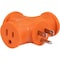 Ge 3-Outlet T-Shaped Heavy Duty Wall Outlet Adapter, Orange, 50281 50281 - alternate 1